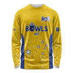 Australian ACT Lawn Bowls Custom Long Sleeve Shirt Aussie Minimalist Style - Aussie Hoodie