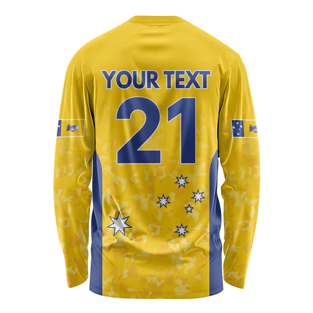 Australian ACT Lawn Bowls Custom Long Sleeve Shirt Aussie Minimalist Style - Aussie Hoodie