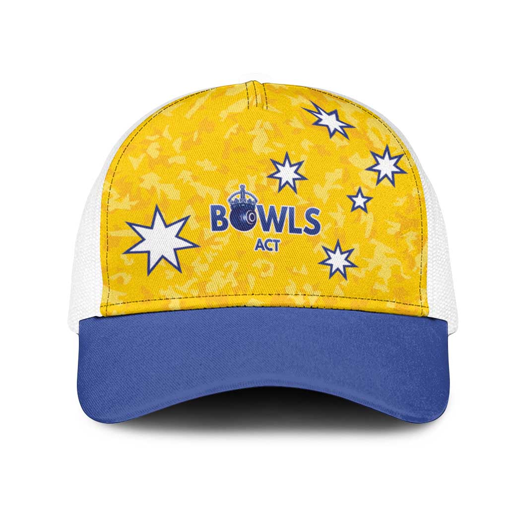 Australian ACT Lawn Bowls Mesh Trucker Cap Aussie Minimalist Style - Aussie Hoodie