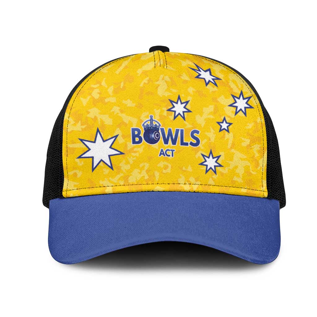 Australian ACT Lawn Bowls Mesh Trucker Cap Aussie Minimalist Style - Aussie Hoodie