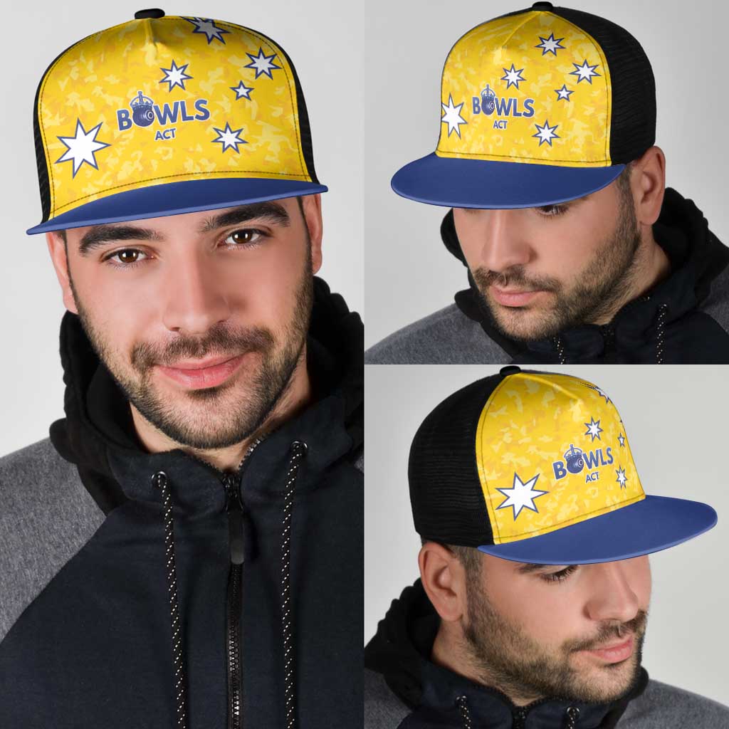 Australian ACT Lawn Bowls Mesh Trucker Cap Aussie Minimalist Style - Aussie Hoodie