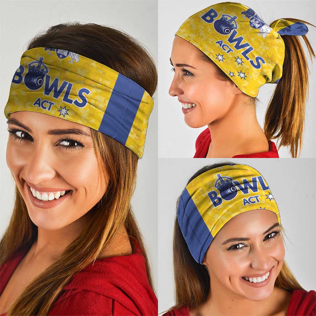 Australian ACT Lawn Bowls Neck Gaiter Aussie Minimalist Style - Aussie Hoodie