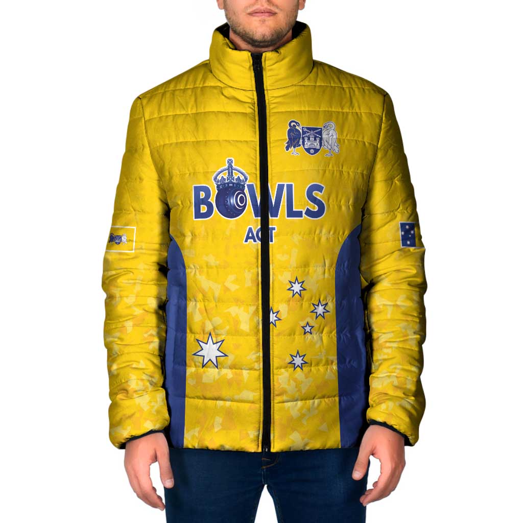 Australian ACT Lawn Bowls Custom Padded Jacket Aussie Minimalist Style - Aussie Hoodie