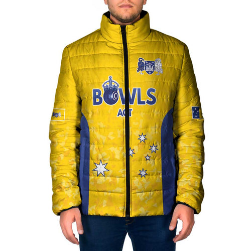 Australian ACT Lawn Bowls Custom Padded Jacket Aussie Minimalist Style - Aussie Hoodie
