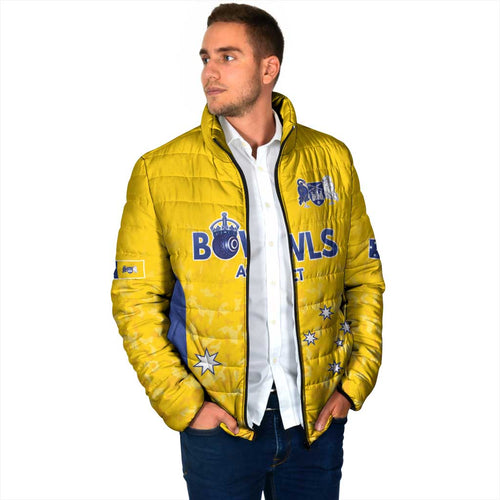 Australian ACT Lawn Bowls Custom Padded Jacket Aussie Minimalist Style - Aussie Hoodie