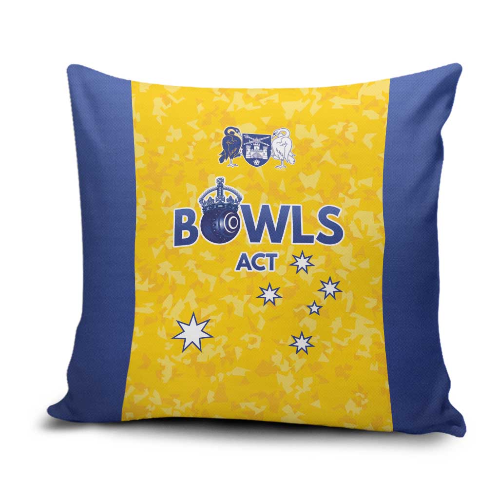 Australian ACT Lawn Bowls Pillow Cover Aussie Minimalist Style - Aussie Hoodie