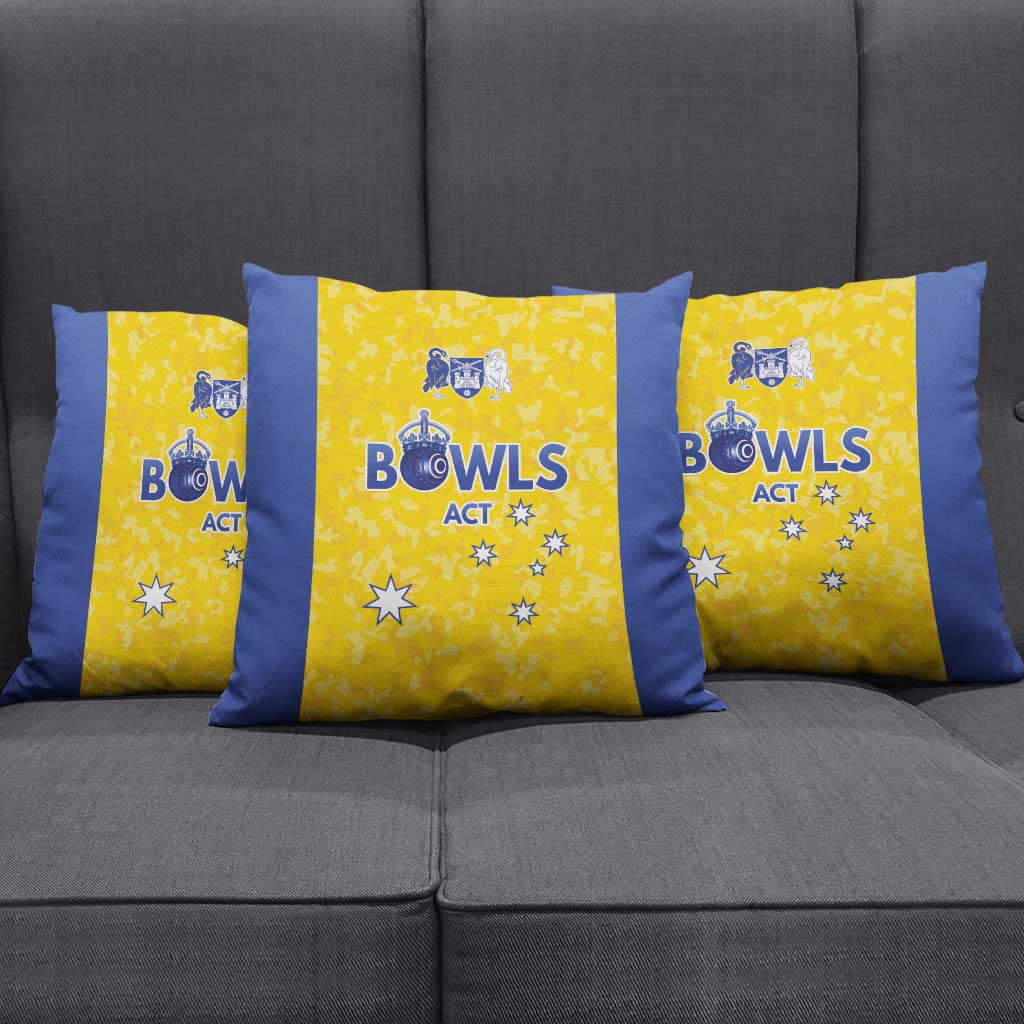 Australian ACT Lawn Bowls Pillow Cover Aussie Minimalist Style - Aussie Hoodie