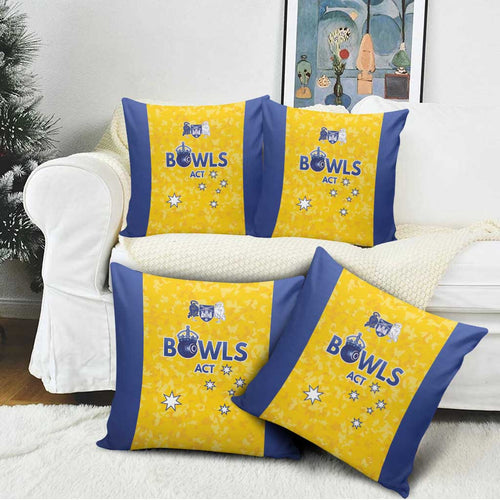 Australian ACT Lawn Bowls Pillow Cover Aussie Minimalist Style - Aussie Hoodie