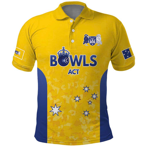 Australian ACT Lawn Bowls Custom Polo Shirt Aussie Minimalist Style - Aussie Hoodie