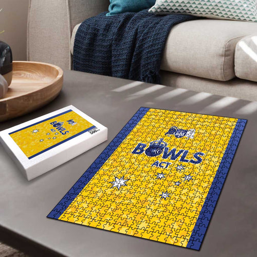 Australian ACT Lawn Bowls Puzzle Aussie Minimalist Style - Aussie Hoodie
