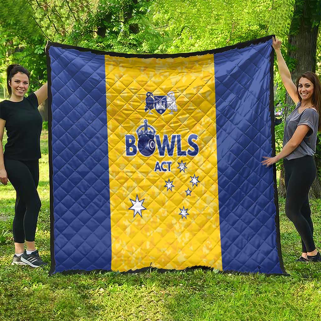 Australian ACT Lawn Bowls Quilt Aussie Minimalist Style - Aussie Hoodie