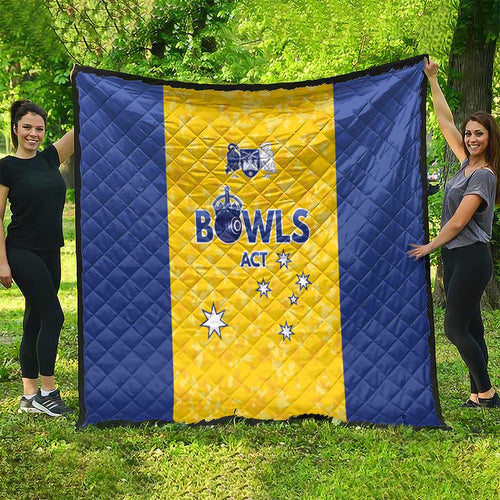 Australian ACT Lawn Bowls Quilt Aussie Minimalist Style - Aussie Hoodie