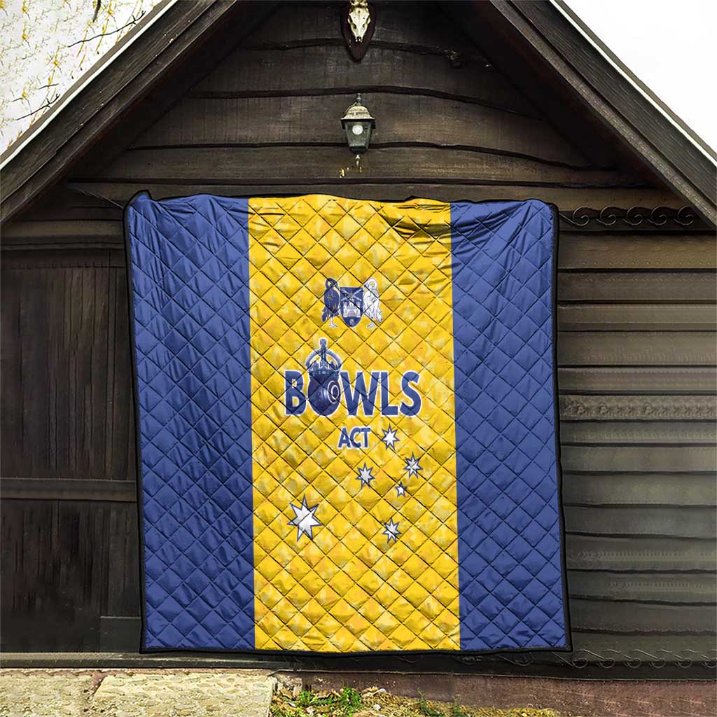 Australian ACT Lawn Bowls Quilt Aussie Minimalist Style - Aussie Hoodie