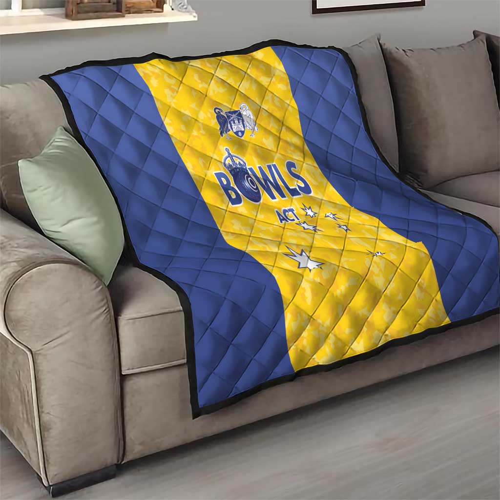 Australian ACT Lawn Bowls Quilt Aussie Minimalist Style - Aussie Hoodie