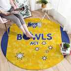 Australian ACT Lawn Bowls Round Carpet Aussie Minimalist Style - Aussie Hoodie