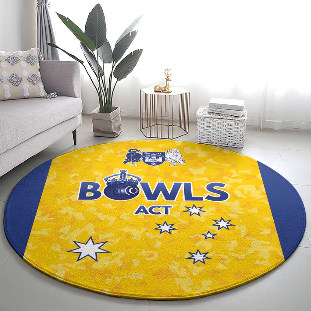Australian ACT Lawn Bowls Round Carpet Aussie Minimalist Style - Aussie Hoodie