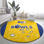 Australian ACT Lawn Bowls Round Carpet Aussie Minimalist Style - Aussie Hoodie