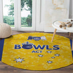 Australian ACT Lawn Bowls Round Carpet Aussie Minimalist Style - Aussie Hoodie
