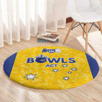 Australian ACT Lawn Bowls Round Carpet Aussie Minimalist Style - Aussie Hoodie