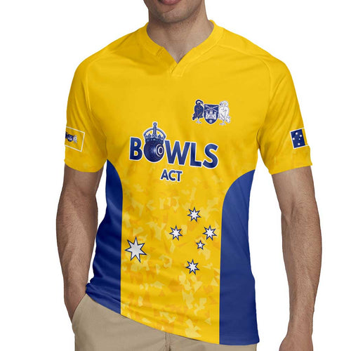Australian ACT Lawn Bowls Custom Rugby Jersey Aussie Minimalist Style - Aussie Hoodie