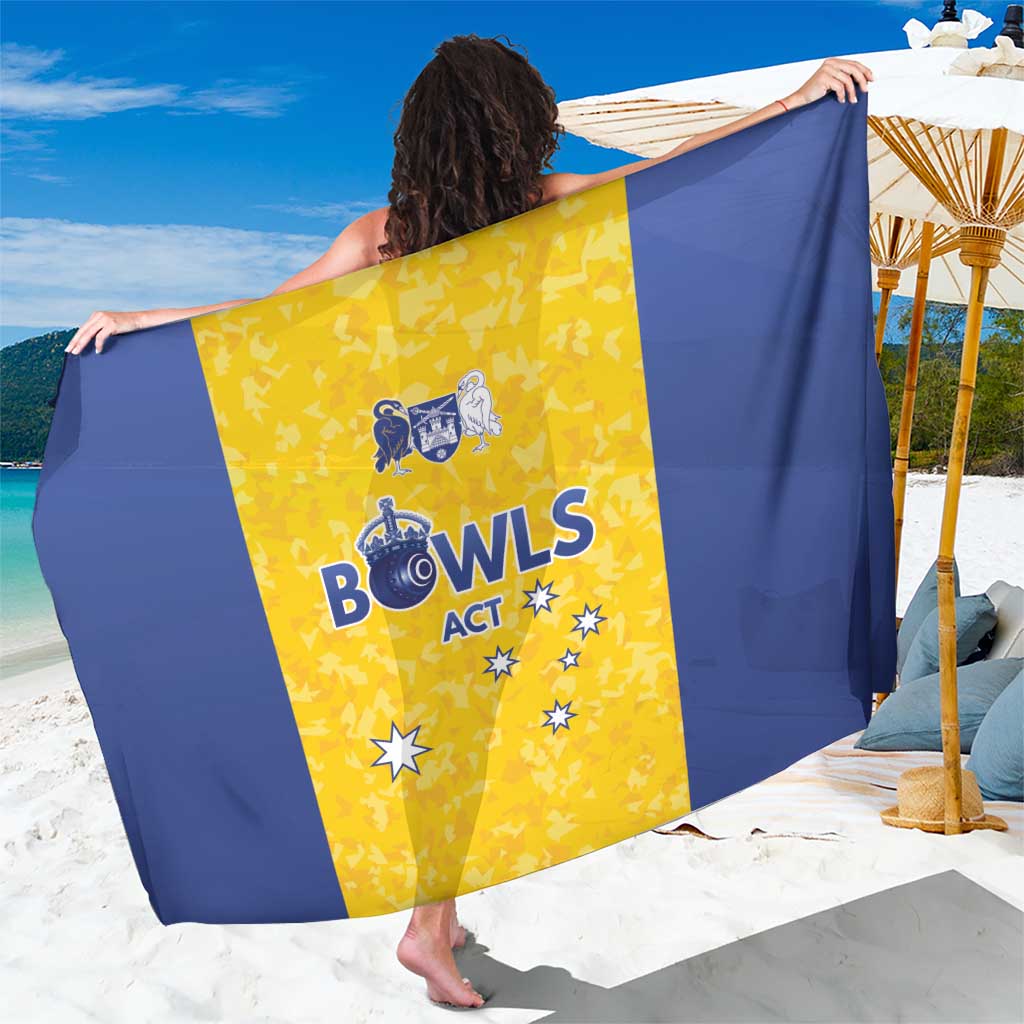 Australian ACT Lawn Bowls Sarong Aussie Minimalist Style - Aussie Hoodie