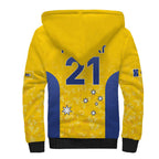 Australian ACT Lawn Bowls Custom Sherpa Hoodie Aussie Minimalist Style - Aussie Hoodie