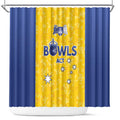 Australian ACT Lawn Bowls Shower Curtain Aussie Minimalist Style - Aussie Hoodie