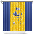 Australian ACT Lawn Bowls Shower Curtain Aussie Minimalist Style - Aussie Hoodie