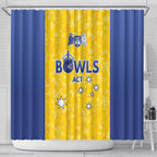 Australian ACT Lawn Bowls Shower Curtain Aussie Minimalist Style - Aussie Hoodie