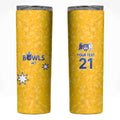 Australian ACT Lawn Bowls Custom Skinny Tumbler Aussie Minimalist Style - Aussie Hoodie