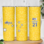 Australian ACT Lawn Bowls Custom Skinny Tumbler Aussie Minimalist Style - Aussie Hoodie