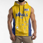 Australian ACT Lawn Bowls Custom Sleeveless Hoodie Aussie Minimalist Style - Aussie Hoodie