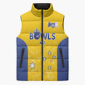 Australian ACT Lawn Bowls Custom Sleeveless Puffer Jacket Aussie Minimalist Style - Aussie Hoodie