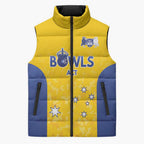 Australian ACT Lawn Bowls Custom Sleeveless Puffer Jacket Aussie Minimalist Style - Aussie Hoodie