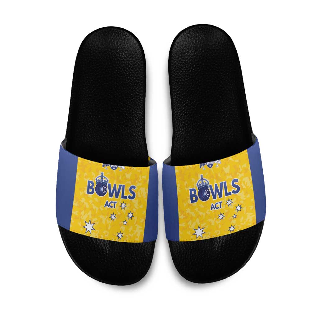 Australian ACT Lawn Bowls Slide Sandals Aussie Minimalist Style - Aussie Hoodie