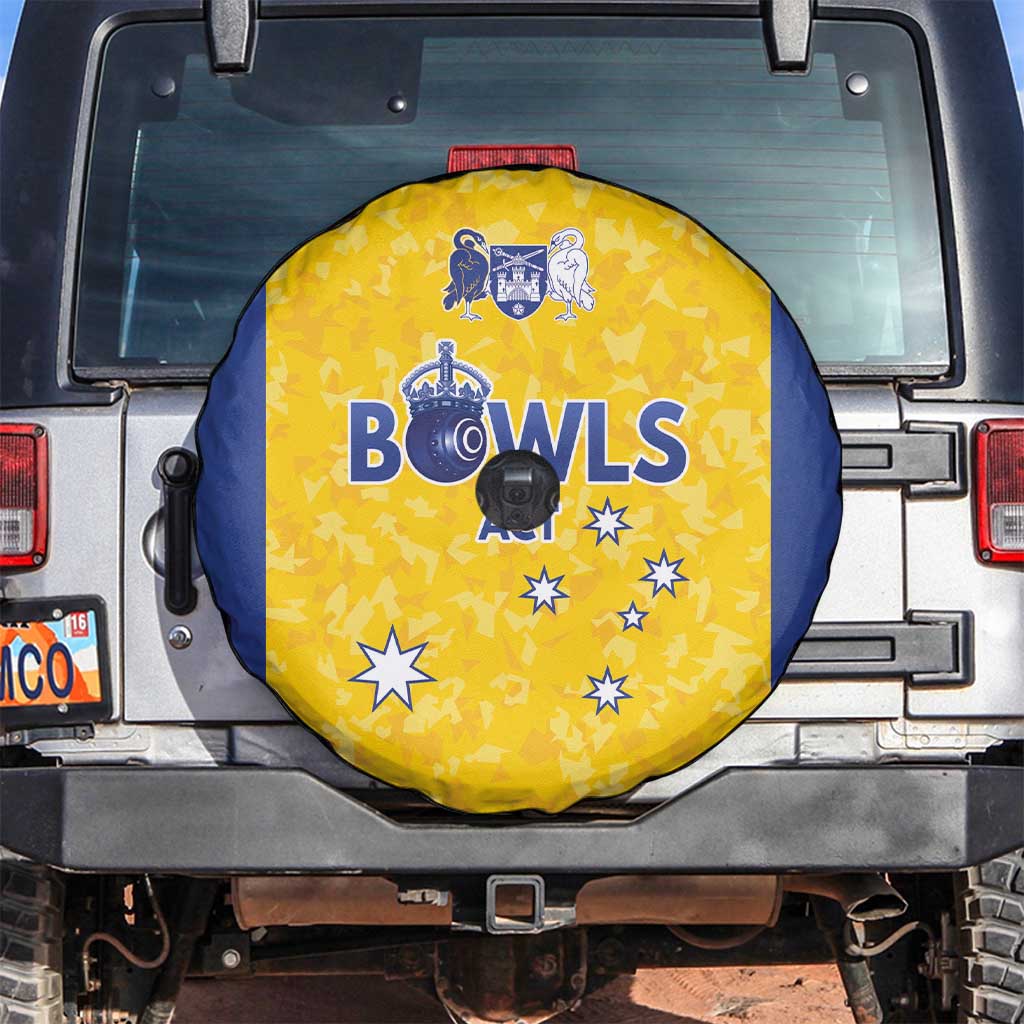Australian ACT Lawn Bowls Spare Tire Cover Aussie Minimalist Style - Aussie Hoodie