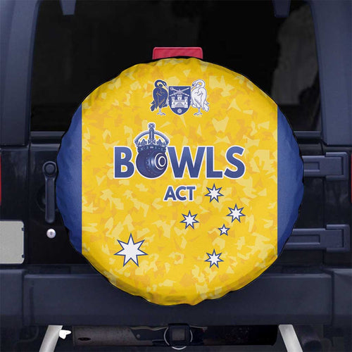 Australian ACT Lawn Bowls Spare Tire Cover Aussie Minimalist Style - Aussie Hoodie