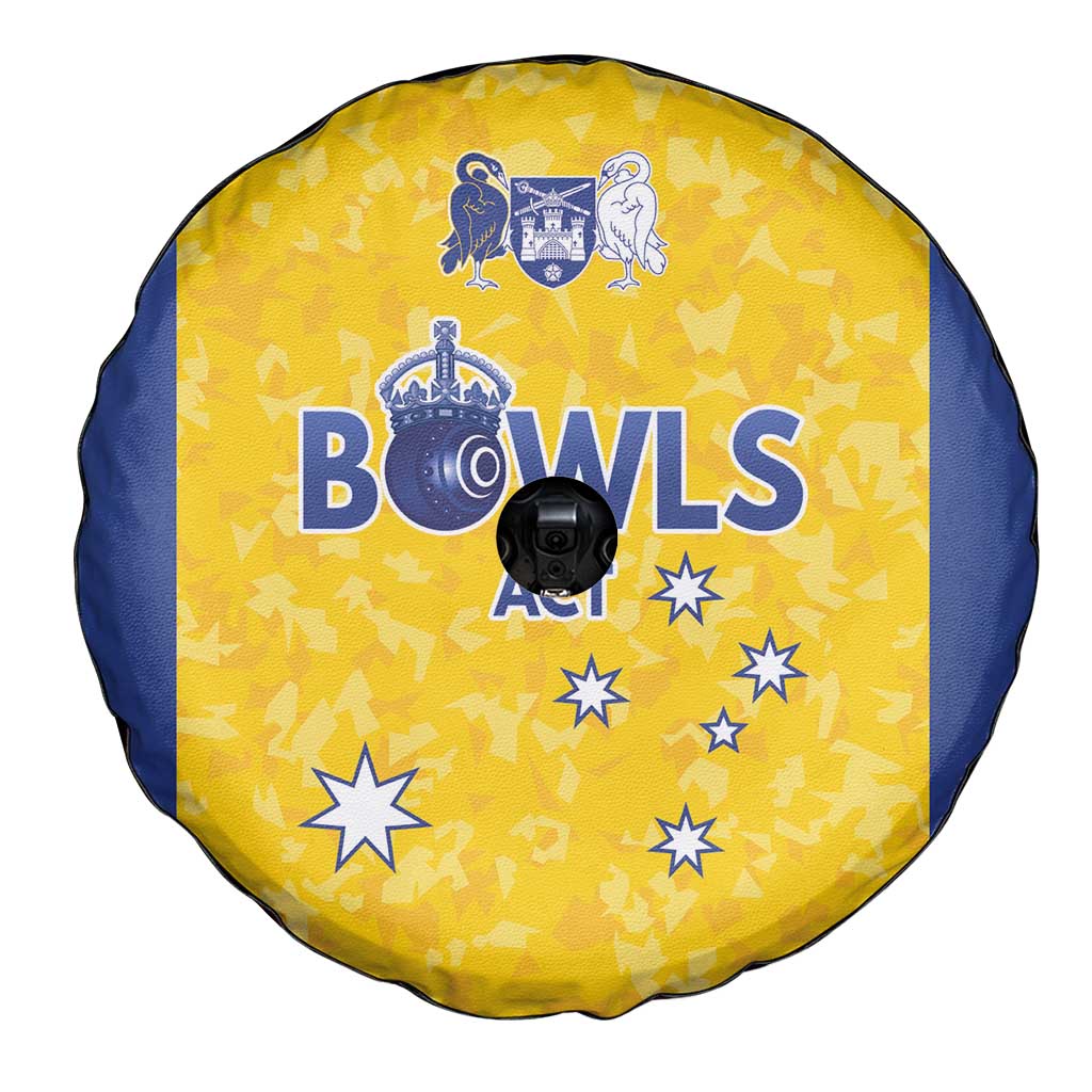 Australian ACT Lawn Bowls Spare Tire Cover Aussie Minimalist Style - Aussie Hoodie
