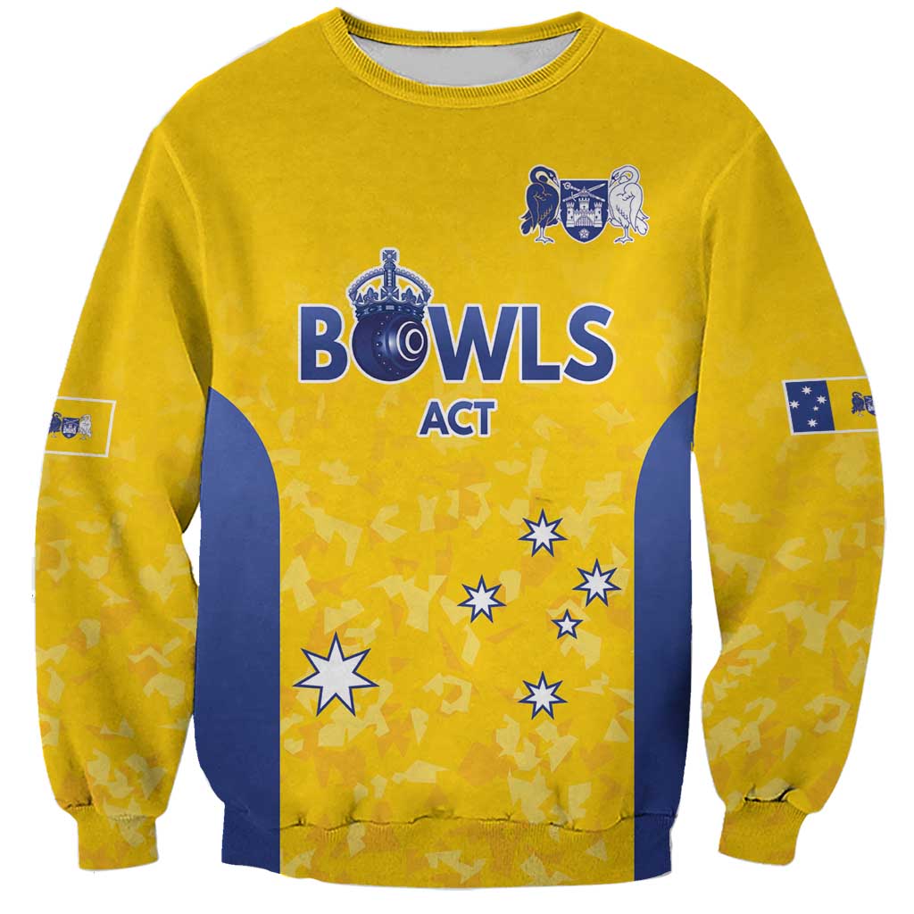 Australian ACT Lawn Bowls Custom Sweatshirt Aussie Minimalist Style - Aussie Hoodie