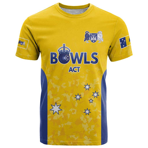 Australian ACT Lawn Bowls Custom T Shirt Aussie Minimalist Style - Aussie Hoodie