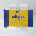 Australian ACT Lawn Bowls Tablecloth Aussie Minimalist Style - Aussie Hoodie