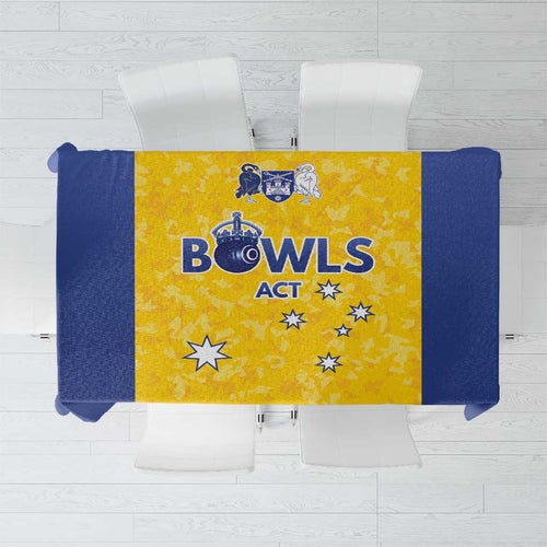 Australian ACT Lawn Bowls Tablecloth Aussie Minimalist Style - Aussie Hoodie