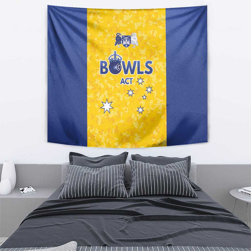 Australian ACT Lawn Bowls Tapestry Aussie Minimalist Style - Aussie Hoodie