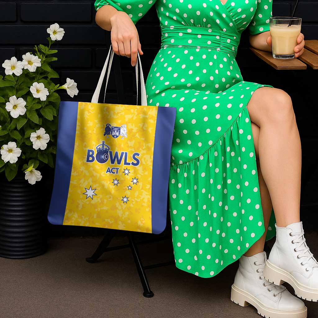 Australian ACT Lawn Bowls Tote Bag Aussie Minimalist Style - Aussie Hoodie