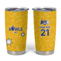 Australian ACT Lawn Bowls Custom Tumbler Cup Aussie Minimalist Style - Aussie Hoodie