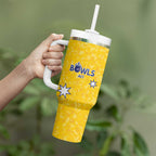 Australian ACT Lawn Bowls Custom Tumbler With Handle Aussie Minimalist Style - Aussie Hoodie