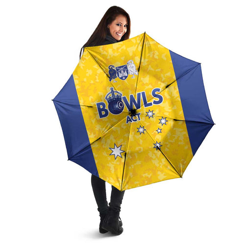 Australian ACT Lawn Bowls Umbrella Aussie Minimalist Style - Aussie Hoodie