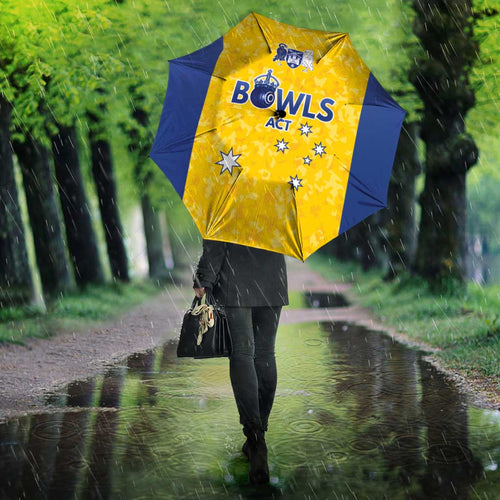 Australian ACT Lawn Bowls Umbrella Aussie Minimalist Style - Aussie Hoodie