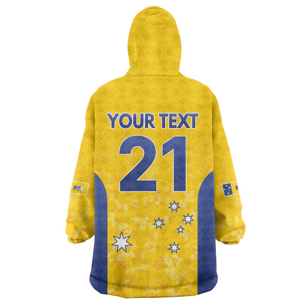 Australian ACT Lawn Bowls Custom Wearable Blanket Hoodie Aussie Minimalist Style - Aussie Hoodie