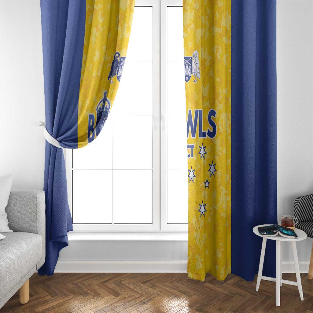 Australian ACT Lawn Bowls Window Curtain Aussie Minimalist Style - Aussie Hoodie